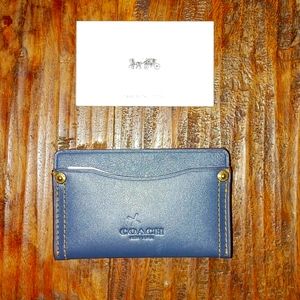 Coach Men's Navy Slim ID Credit Card Holder